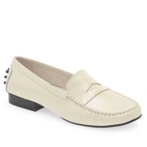 Jeffrey Campbell Biography Penny Loafer Women’s Off White US6